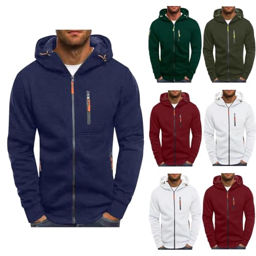 Kapuzenpulli ÜBergangsjacke Herren Jacke Zip Up...