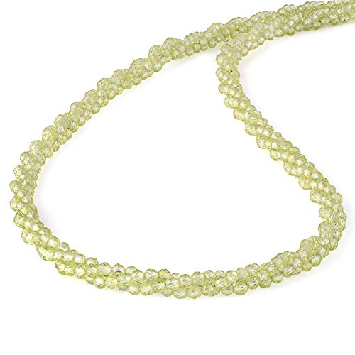 45 cm Peridot-Halskette, Peridot-Schmuck, grüne...
