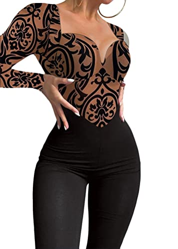 Tomwell Damen Sport Workout Jumpsuit Lang Yoga...