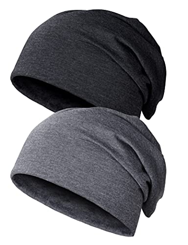 Kiiwah 2pcs Klassische Beanie Mütze für Herren...