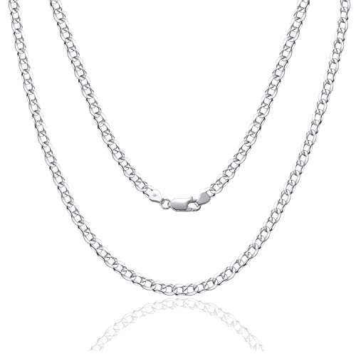 SILBERTALE 925 Sterling Silber Panzerkette...