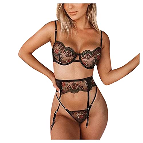 wjiNFDFG Sexy Valentinstag Outfit Blumen mit...