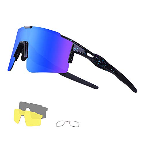 DUDUKING Sportbrille Fahrradbrille Sonnenbrille...