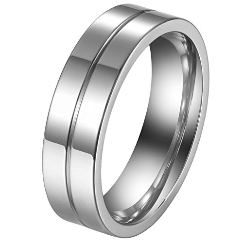 JewelryWe Schmuck Herren Ring, Edelstahl...