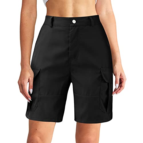 Cargohose Damen, Cargohose Damen Kurz High Waist...
