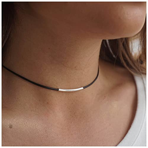 Allereya Vintage-Leder-Halskette,...