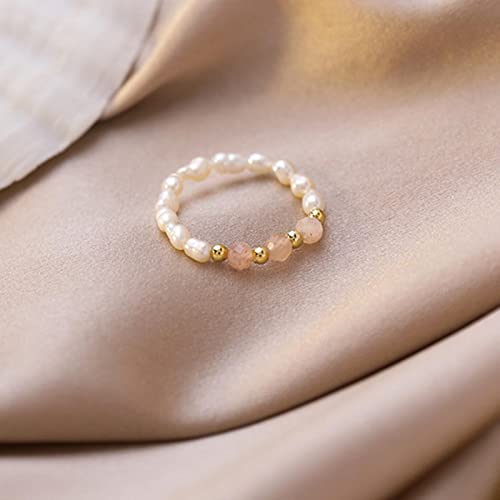 Bywenzai Ringe Unregelmäßige Perlenringe Für...