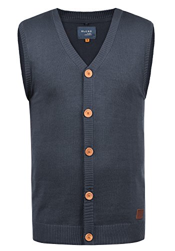 Blend Lennardo Herren Pullunder Strickweste...