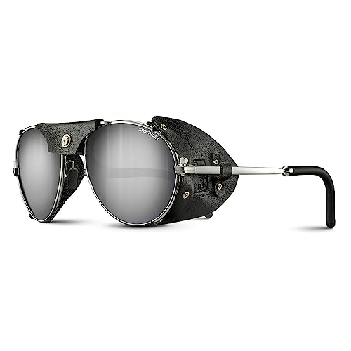Julbo Herren CHAM Sonnenbrillen, Silber/schwarz, L