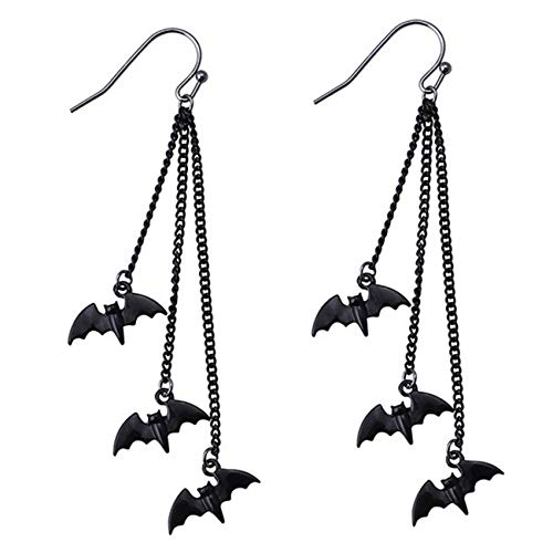 QXPDD Halloween Ohrringe Fledermaus geformt...