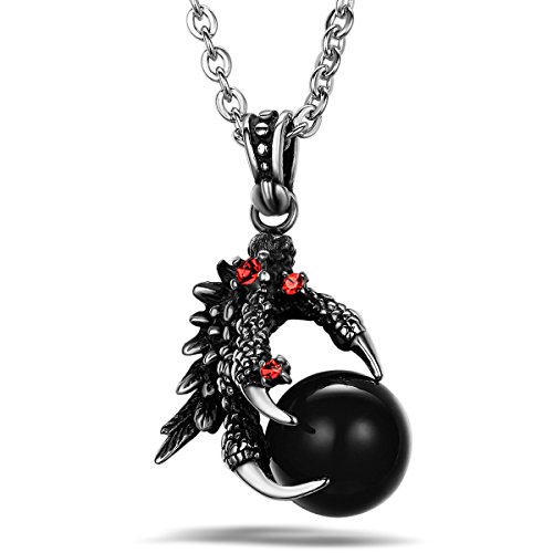 JewelryWe Schmuck Biker Edelstahl Halskette,...