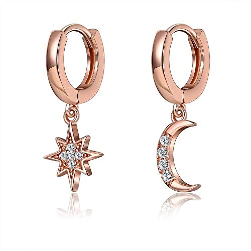 GRGFG Tropfen Ohrringe Für Frauen,Roségold 925...