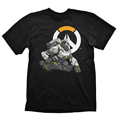 Overwatch T-Shirt Winston Logo, Größe XL