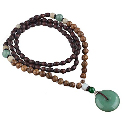 EXINOX Buddhistische lange Halskette mit...