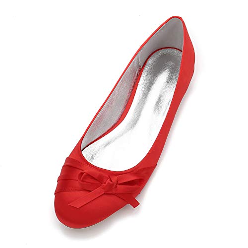 LGYKUMEG Damen Brautschuhe Geschlossene Zehe Runde...