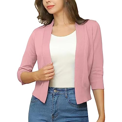 Winter Damen Jacke Damen-Strickwaren, einfarbig,...