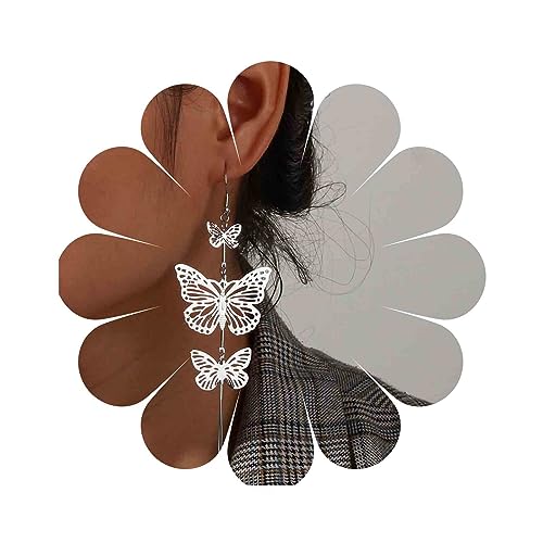 Aneneiceera Vintage Schmetterling Ohrringe Silber...