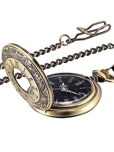 Hicarer Taschenuhr, Vintage, Herrenuhr, Stahl...