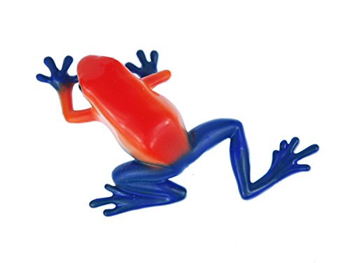 Miniblings Giftfrosch Frosch Gummi Brosche Blau...