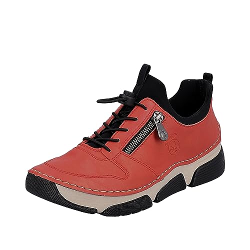 Rieker Damen 45951 Sneaker, Rot, 39 EU