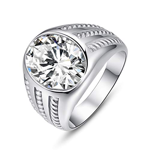 BONLAVIE Herren Ringe 925 Sterling Silber Mit...