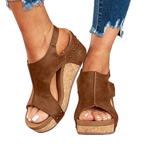 Keilsandalen Damen Plateau Frauen Keilabsatz...
