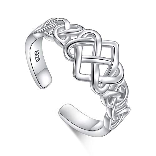 Keltischer Knoten Ring für Damen 925 Sterling...