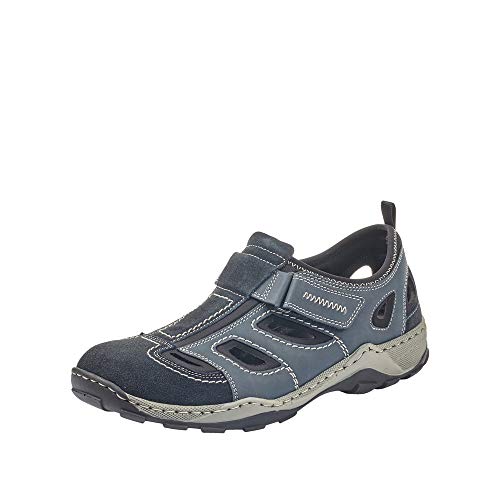 Rieker Herren 08075 Sneakers, Blau...