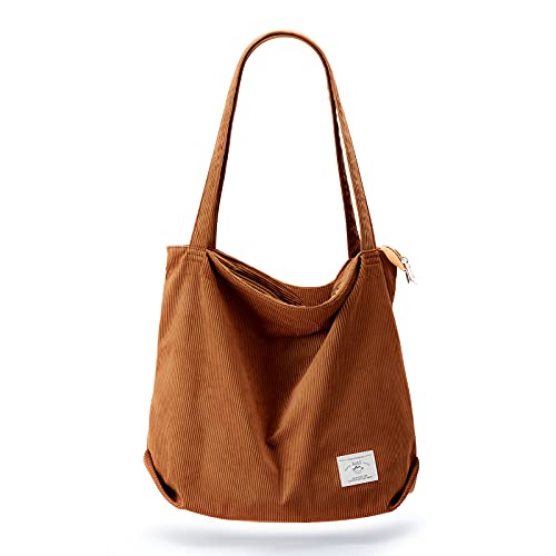 KALIDI cord Tasche Damen Umhängetasche mit...