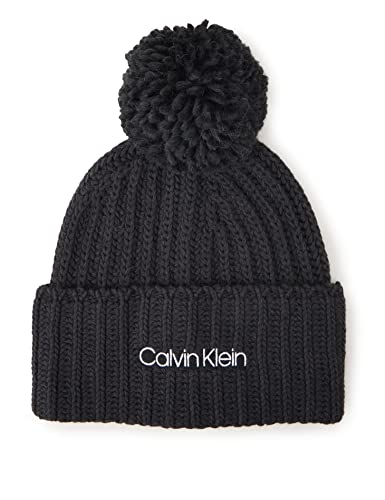 Calvin Klein Damen Mütze Oversized Knit Beanie W/...