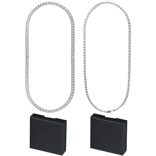 4 Stück Panzerkette Set, Hip Hop Kubanische Kette...