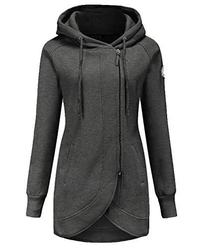 ELFIN Damen Jacken Sweatjacket Damen Sweatjacke...