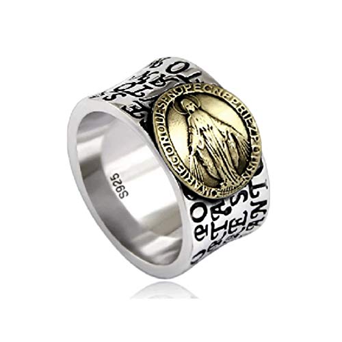 ZiFei Ringe Solid 925 Sterling Silber Jungfrau...