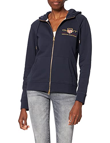 GANT Damen Shield Full Zip Hoodie ARCHIV Logo...