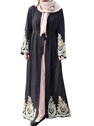 ORANDESIGNE Muslimische Kleider Damen Abaya Muslim...