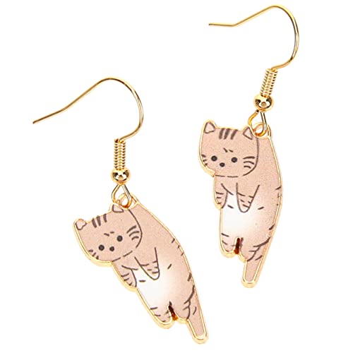 GALPADA 1 Paar Katzen-Ohrringe Mädchen-Ohrringe...