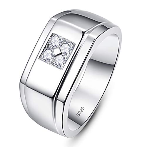 BONLAVIE Herren Ringe 925 Sterling Silber Mit...