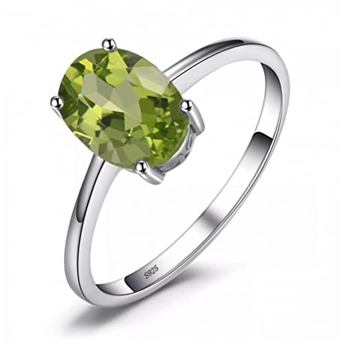 Ovaler grüner Peridot-Ring aus...