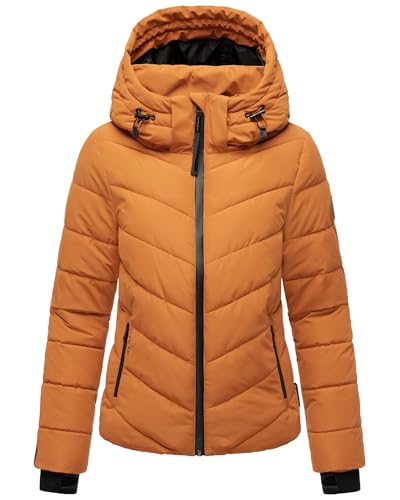 MARIKOO Damen Winterjacke Steppjacke warm mit...