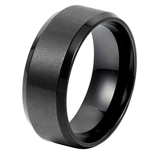 OIDEA Herren Edelstahl Ring mit personalisiert...
