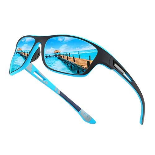 Hemens Polarisierte Sportbrille Sonnenbrille...