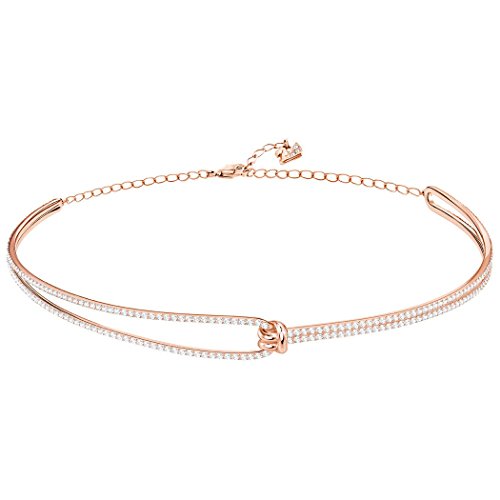 Swarovski Damen-Halskette aus Choker Edelstahl...