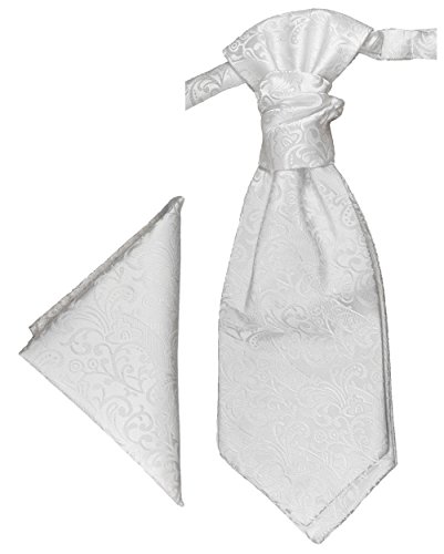 Paul Malone Plastron Set weiss 2tlg Plastron mit...