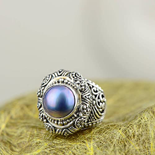 Ring S925 Silber Perlenring Naturperlen Thai...