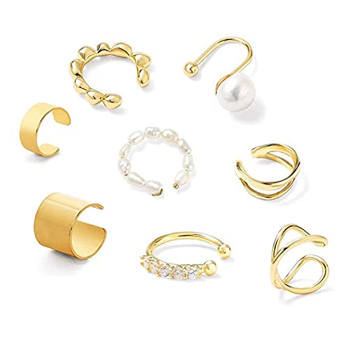 8 Stück Gold Ear...