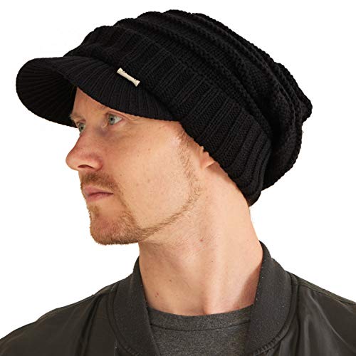 CHARM Mütze Schirm Visor Wintermütze - Herren...