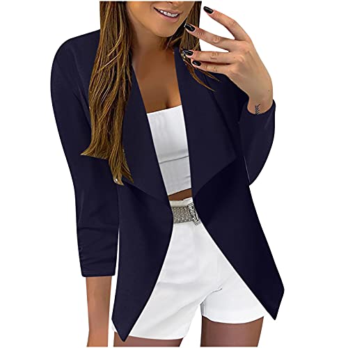 Blazer Damen, Damen Jacke Einfarbig Business Retro...