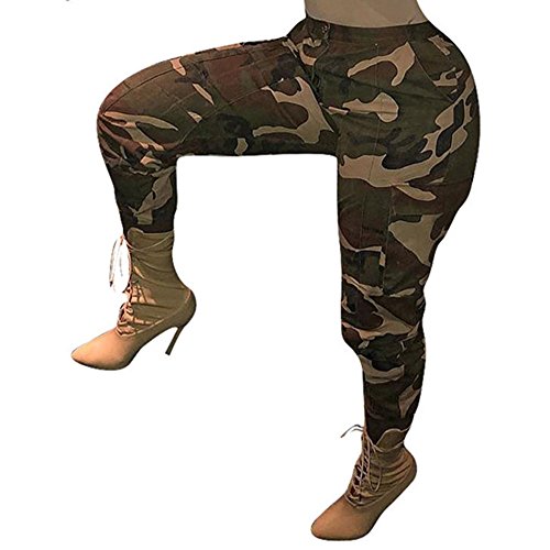 Damen-Hose, Damen, Freizeithose, Camouflage-Hose,...