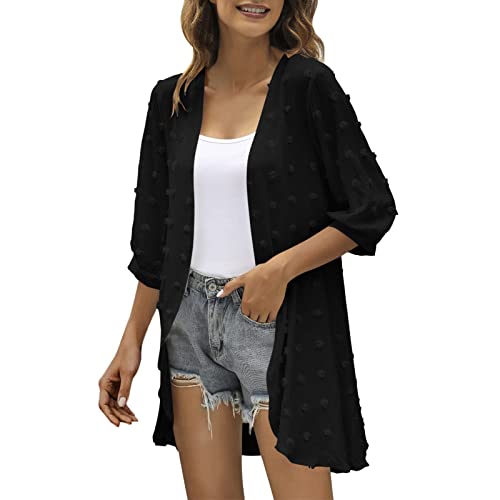 callmo Strickjacke Damen,Damen Bolero Spitzen...