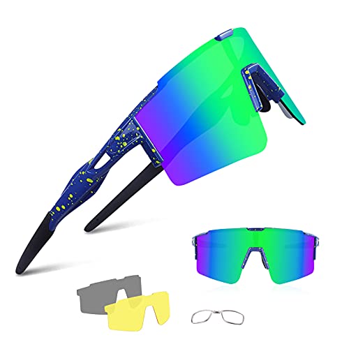 BangLong Polarisierte Sonnenbrille, Fahrradbrille...